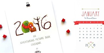 【平面】最新2016國外日歷年歷設(shè)計(jì)分享