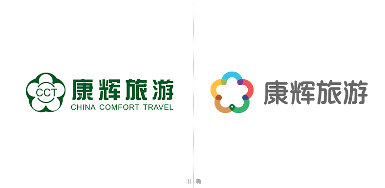 中国康辉旅游集团品牌战略升级 全新LOGO形似五彩梅花-中国设计网